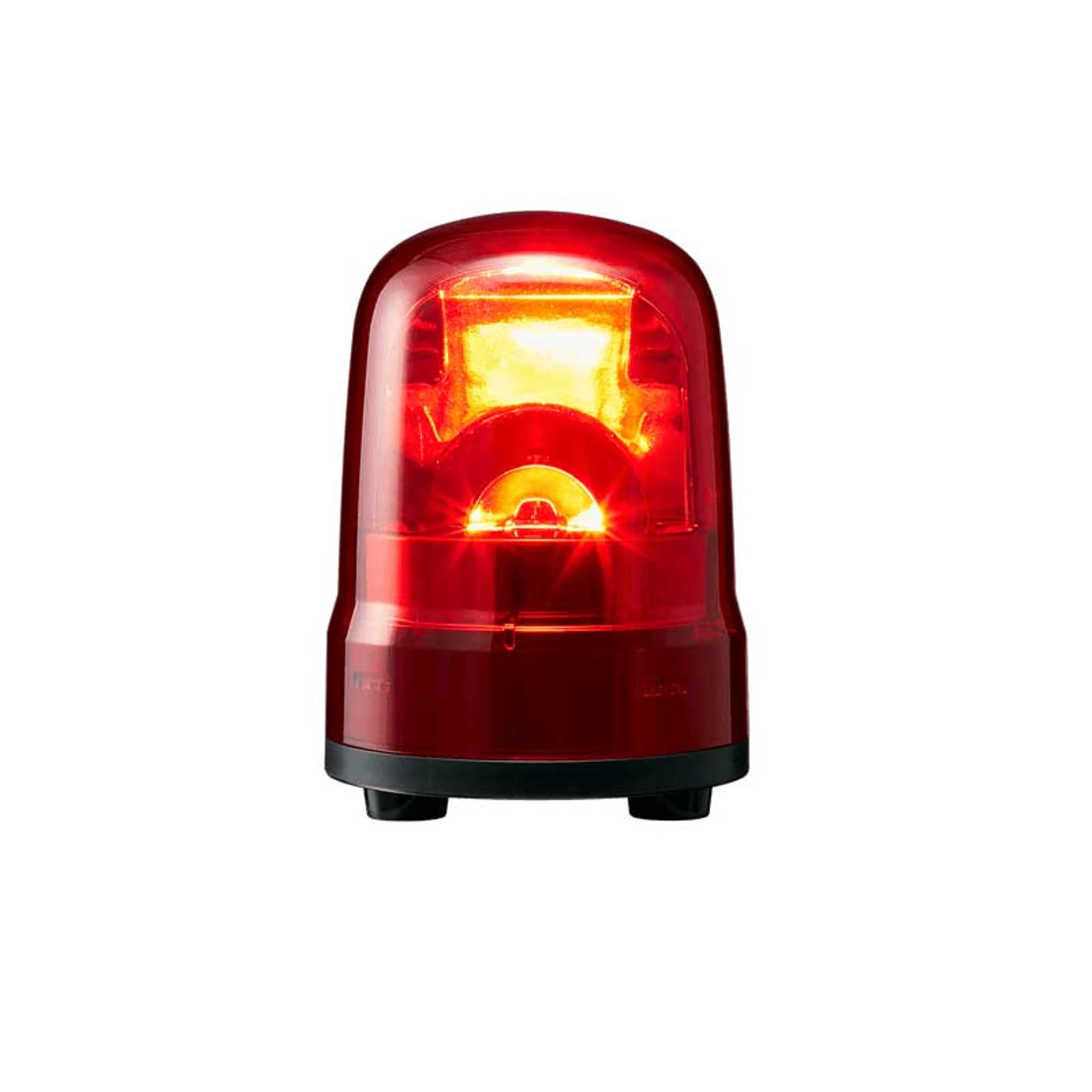 SKH-M2J-R | Rotating 100mm diameter beacon, 100-240V AC, IP23, Cable, 3-screw mounting, Red