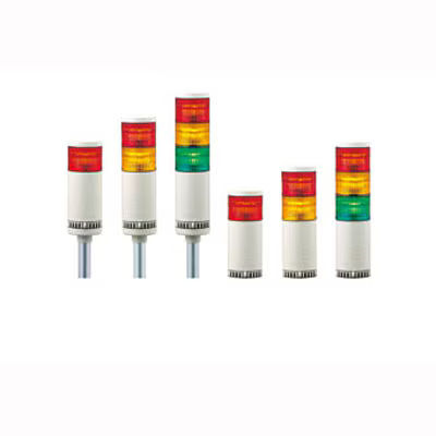 LME-102FBL | Continuous or flashing light with audible alarm, pole mount with L-bracket, beige image 1