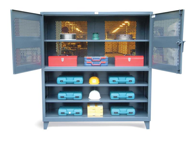 36-2TV-243-LBD | Double-tier ventilated cabinet, 3 drawers, 36'' x 24'' x 78'' image 1