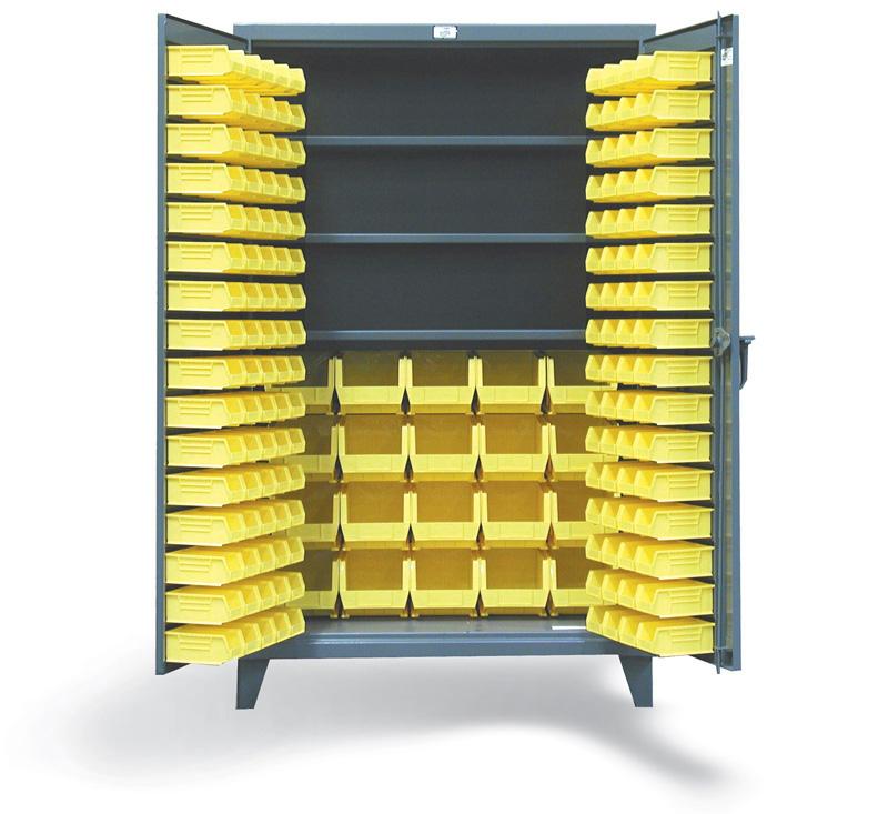 36-BBS-243 | Bin cabinet, 3 shelves, 36'' x 24'' x 78'', 7600 lb cap image 1