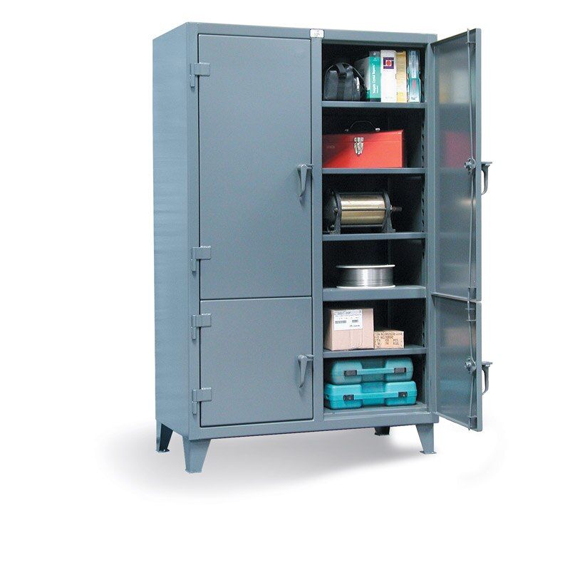 56-4D-248 | Industrial storage cabinet, 4 compartments, 60'' x 24'' x 78'', 6600 lb cap image 1