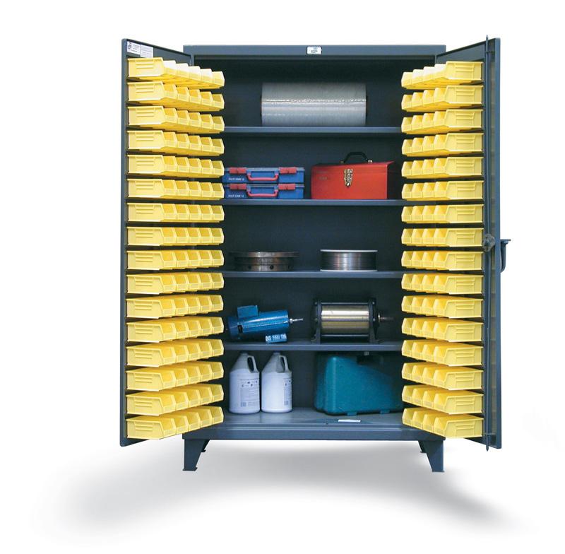 46-BS-244 | Bin storage cabinet, 48'' x 24'' x 78'', 6240 lb cap image 1