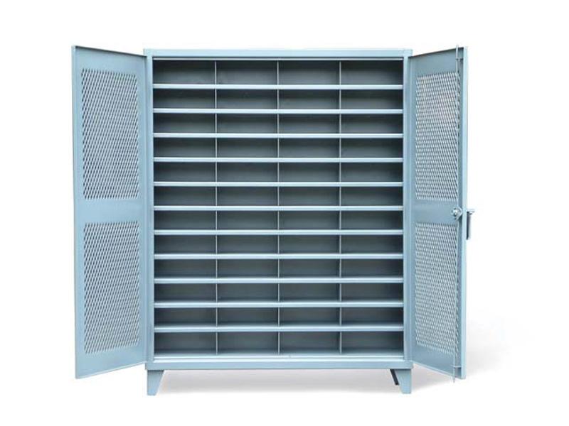 56-V-1611-48OP | Ventilated storage cabinet w/ dividers, 60'' x 16'' x 78'' image 1