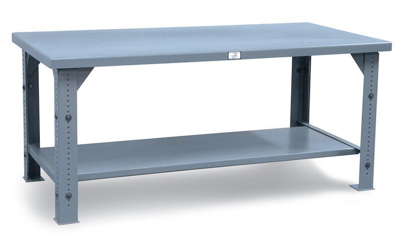 T7236-AL-MT | Adjustable Height Shop Table, 10000 lb. capacity image 1