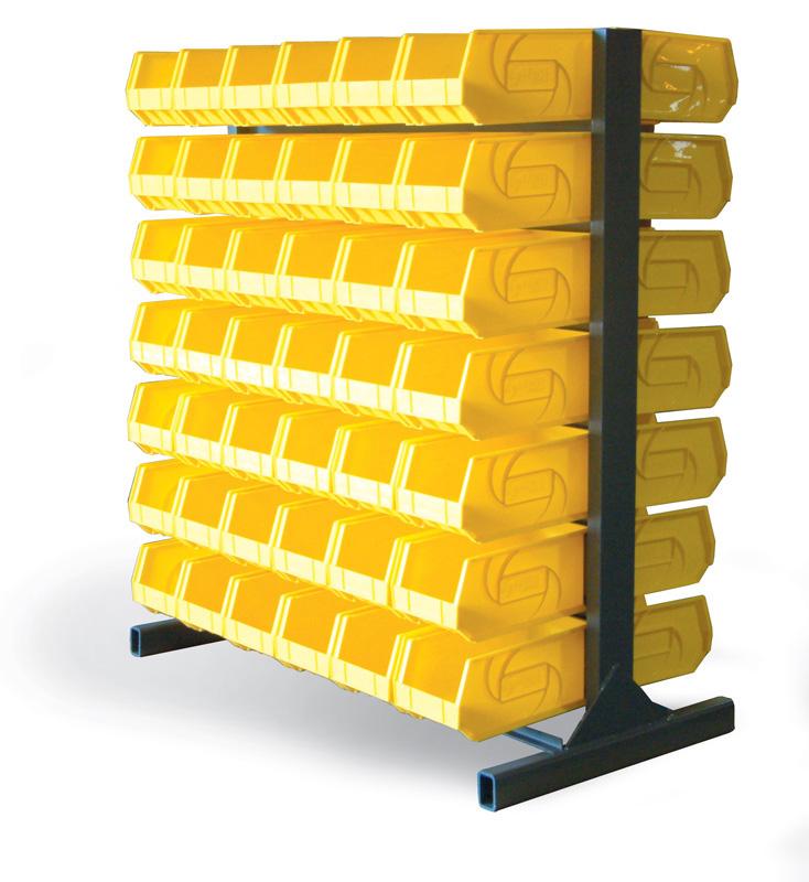 55-BR-42 | Heavy-duty single-side bin rack, 55'' x 28'' x 60'', 2520 lb cap image 1
