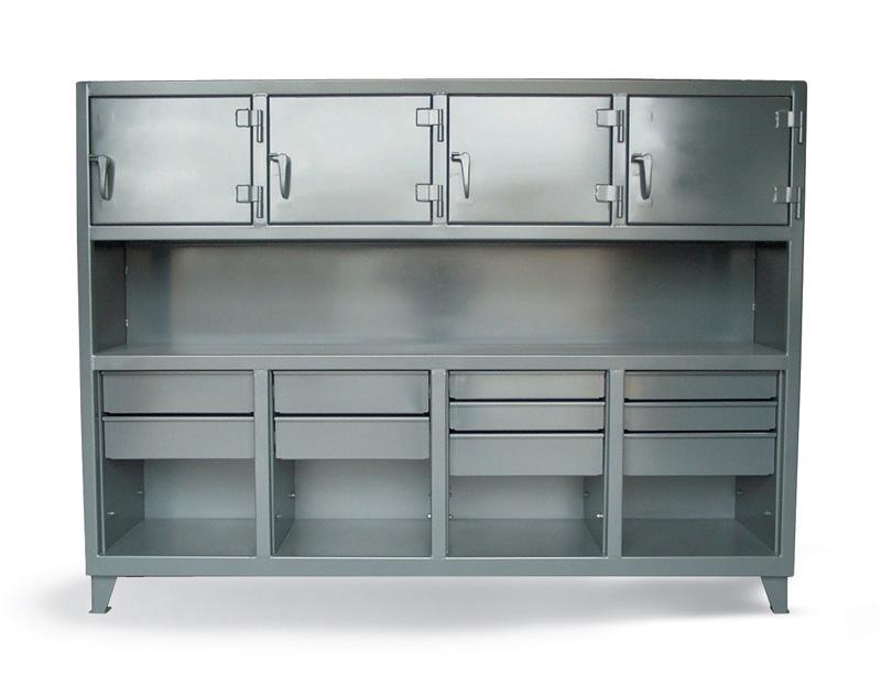 86-200-10DB-4D | 10 drawer Workbench with upper compartments, 96 x 20 x 36 in. image 1