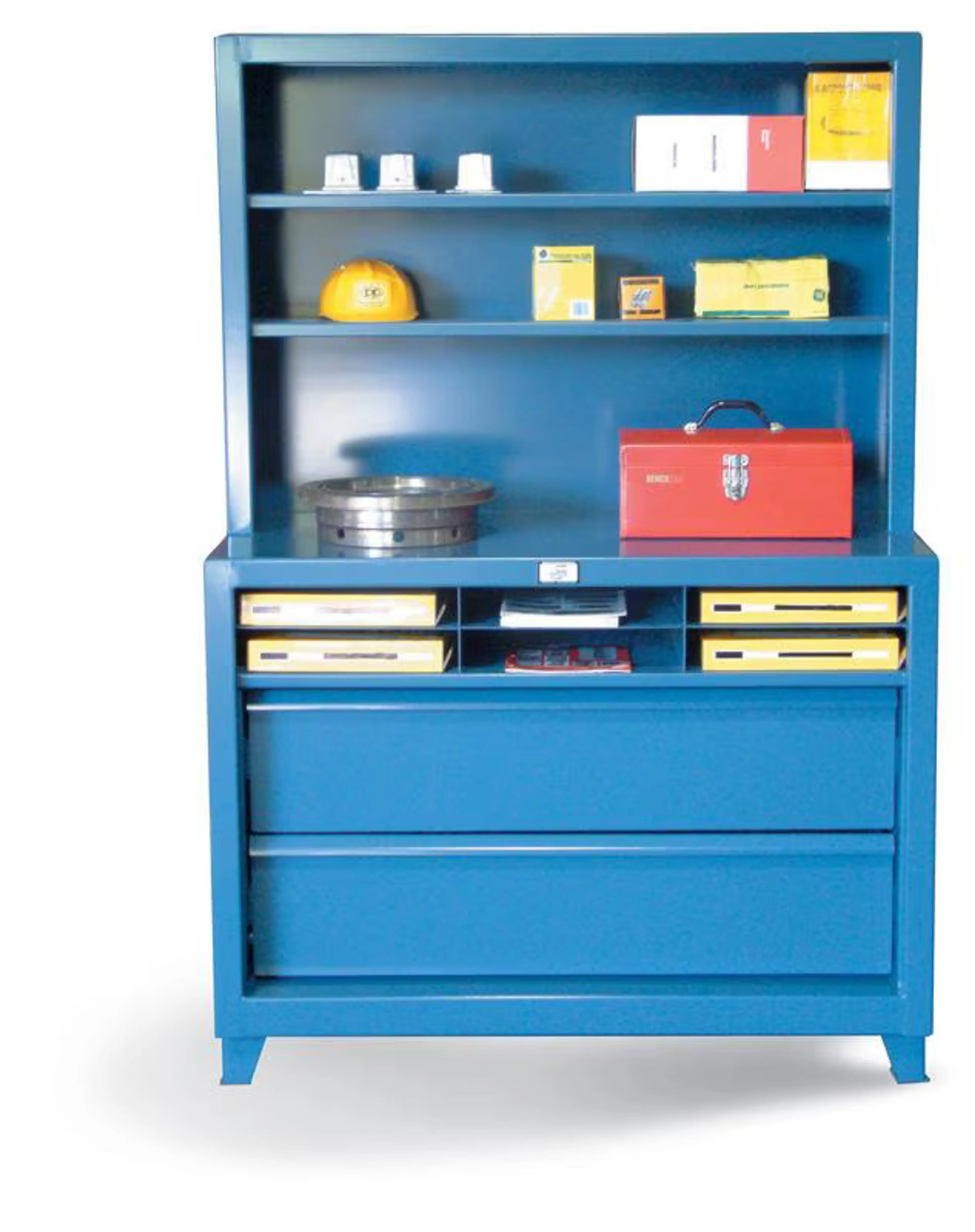 3.15-CSU-243-2DB-PT | 2 drawer Shelving Unit, 400 lb capacity, 37 x 26 x 68 in.