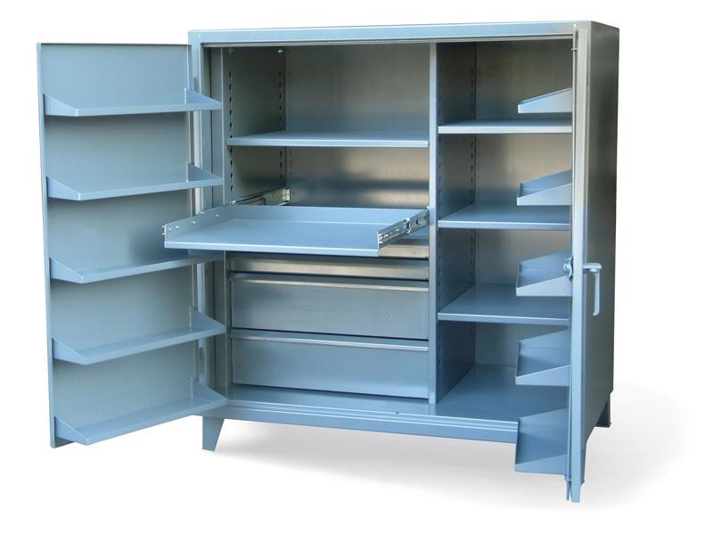 FM-15300 | Industrial storage cabinet w/ door shelves, 60'' x 36'' x 66'', 800 lb cap image 1