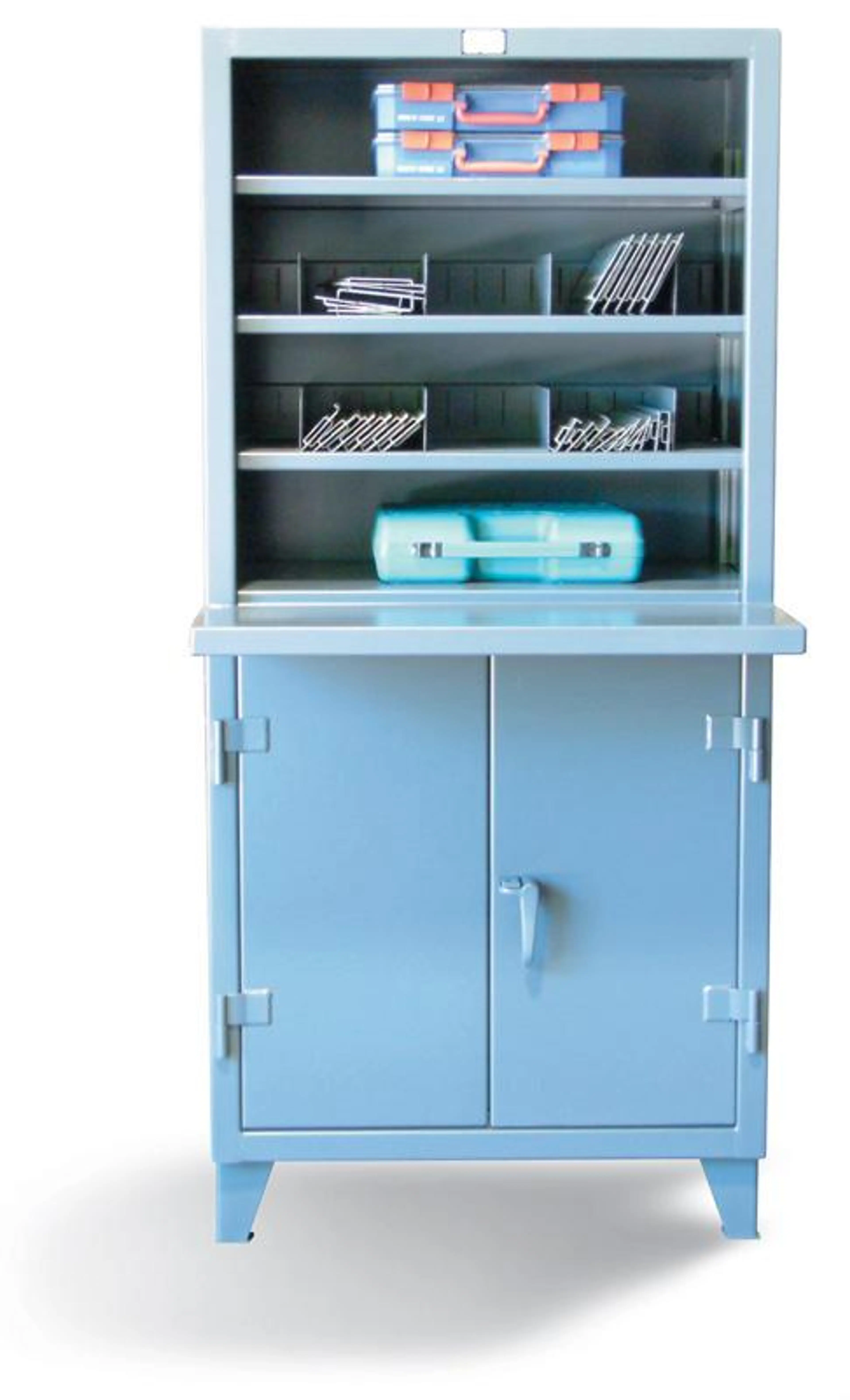 36-CMT-244 | Shelving Unit with lockable storage, 1900 lb capacity, 36  x 24 x 72 in.