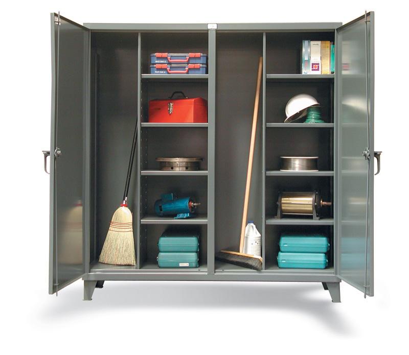 66-DSBC-248 | Double-shift janitorial cabinet, 72'' x 24'' x 78'', 3600 lb cap image 1