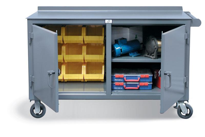 52.7-DS-BBS-301CA | Maintenance Cart with 2 locking compartments, 825 lb capacity, 60 x 30 x 31 in. image 1