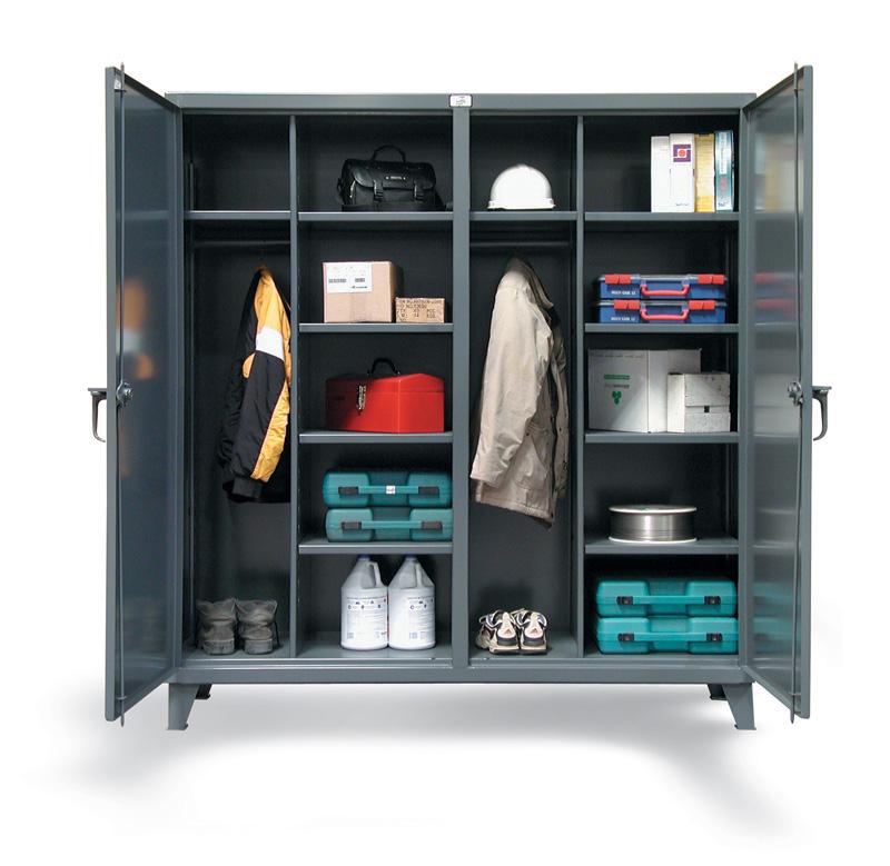 66-DSW-2410 | Double-shift uniform cabinet, 72'' x 24'' x 78'', 4230 lb cap image 1