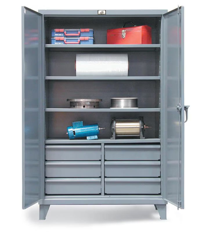 46-244-6/5DB | Industrial storage cabinet, 6 drawers, 48'' x 24'' x 78'', 7200 lb cap image 1