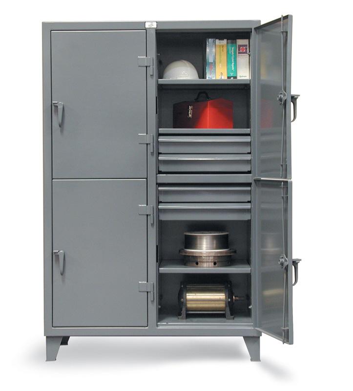 26-24-2TPL-4DB | 2 door industrial locker, 26'' x 24'' x 78'', 3200 lb cap image 1