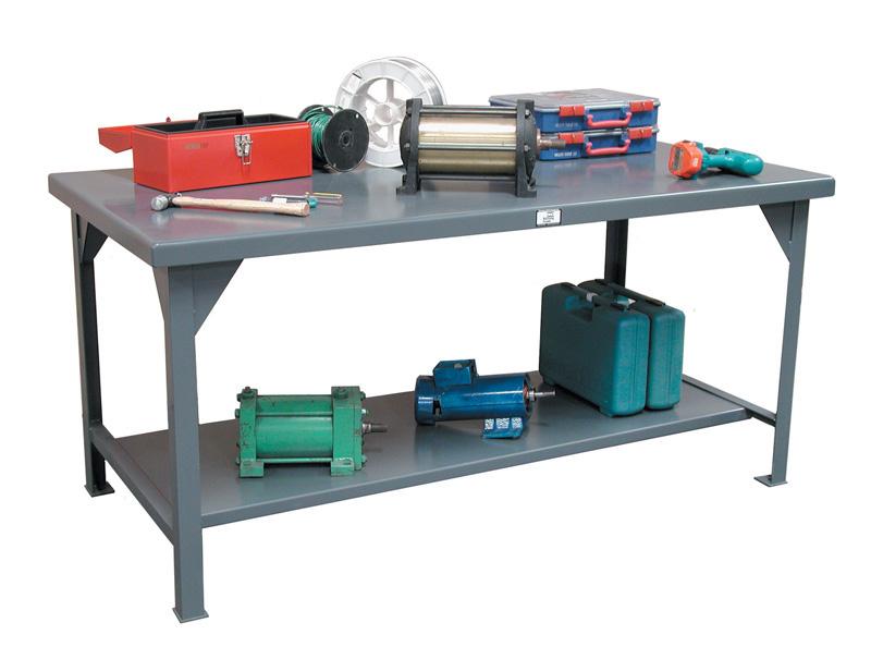 T3024-SSTOP | Industrial Shop Table, 2750 lb. capacity image 1