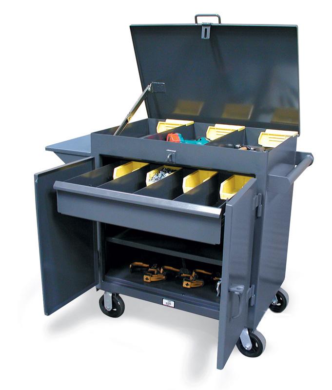 3-TC-LV-241-1DB | Tool Cart with lift-up lid, 400 lb capacity, 36 x 24 x 36 in. image 1