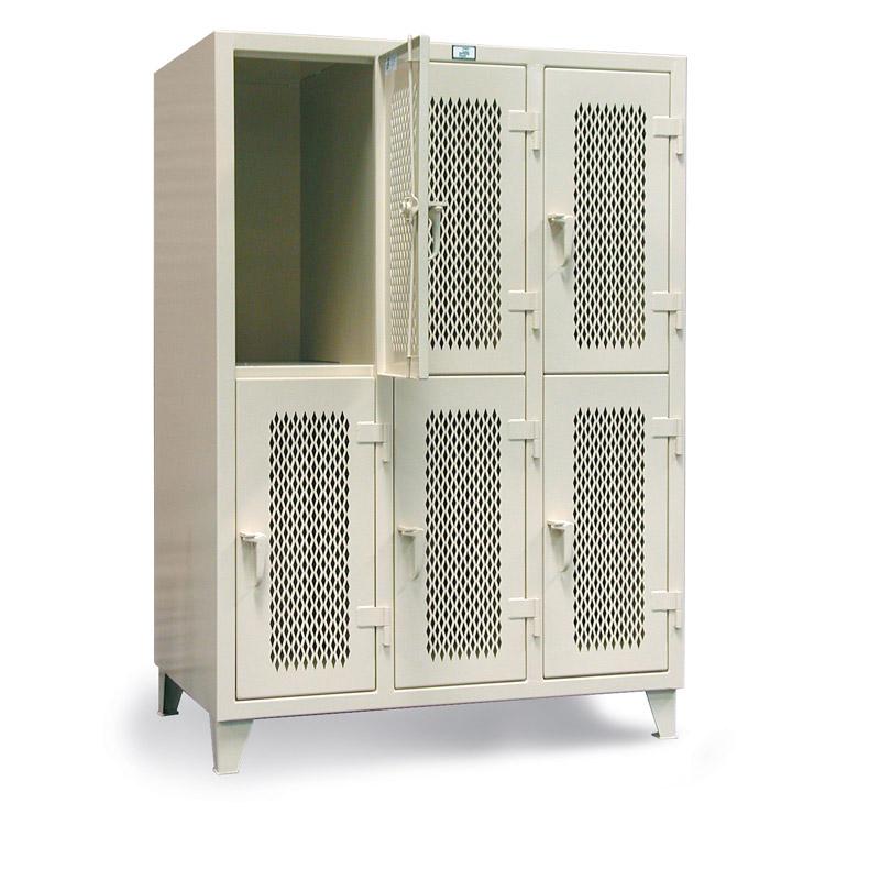 4.76-34-V-2TPL | Ventilated industrial locker, 54-1/2'' x x 78'' image 1