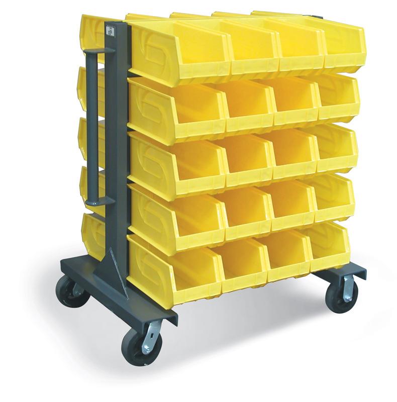 3.33.2-BR-40CA | Heavy-duty mobile bin rack, 37'' x 28'' x 48'', 2400 lb cap image 1