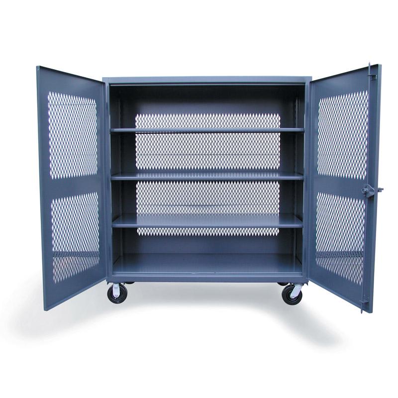 45-VB-243-CA | Ventilated mobile cabinet, 48'' x 24'' x 67'', 3600 lb cap image 1