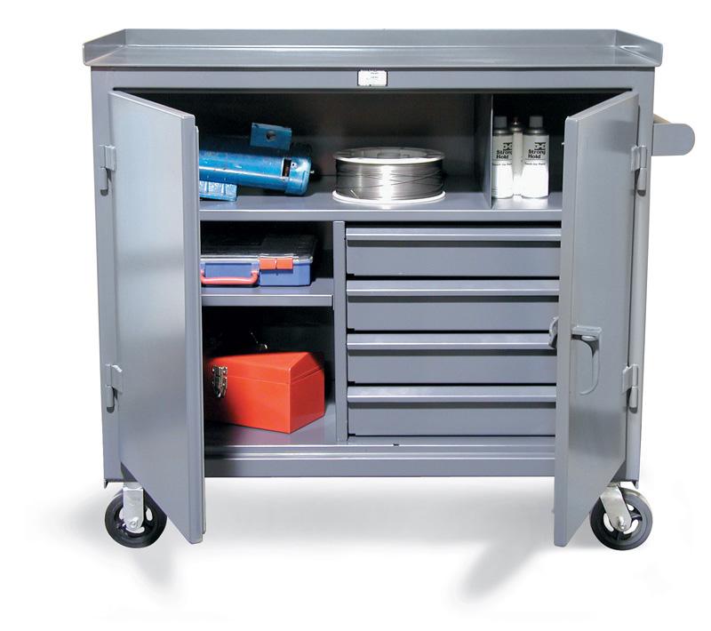 4-TC-242-4DB-SDC | 4 drawer Tool and Maintenance Cart, 2000 lb capacity, 52 x 24 x 39 in. image 1