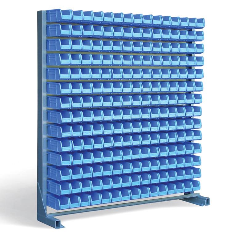 5.105.1-BR-210-1S | Single-side bin rack, 70'' x 14'' x 61'', 2100 lb cap image 1