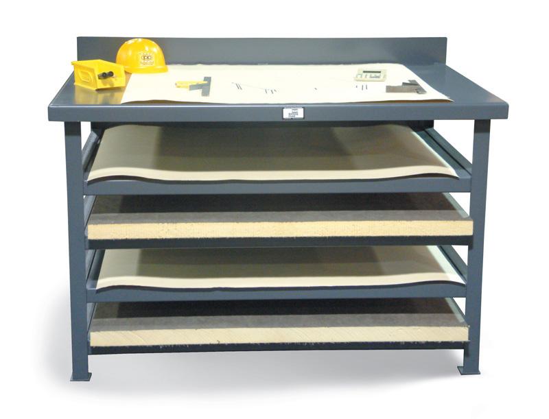 T5638/4 | 4 shelf Print Open Shelving Unit, 8250 lb capacity, 56 x 38 x 36 in. image 1