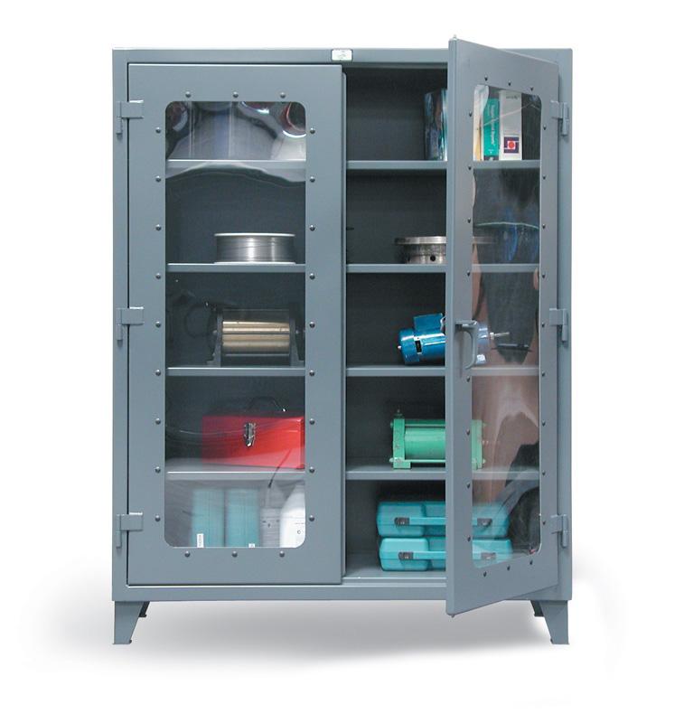 46-LD-244-SR | Clear view storage cabinet, 48'' x 24'' x 78'', 4800 lb cap image 1