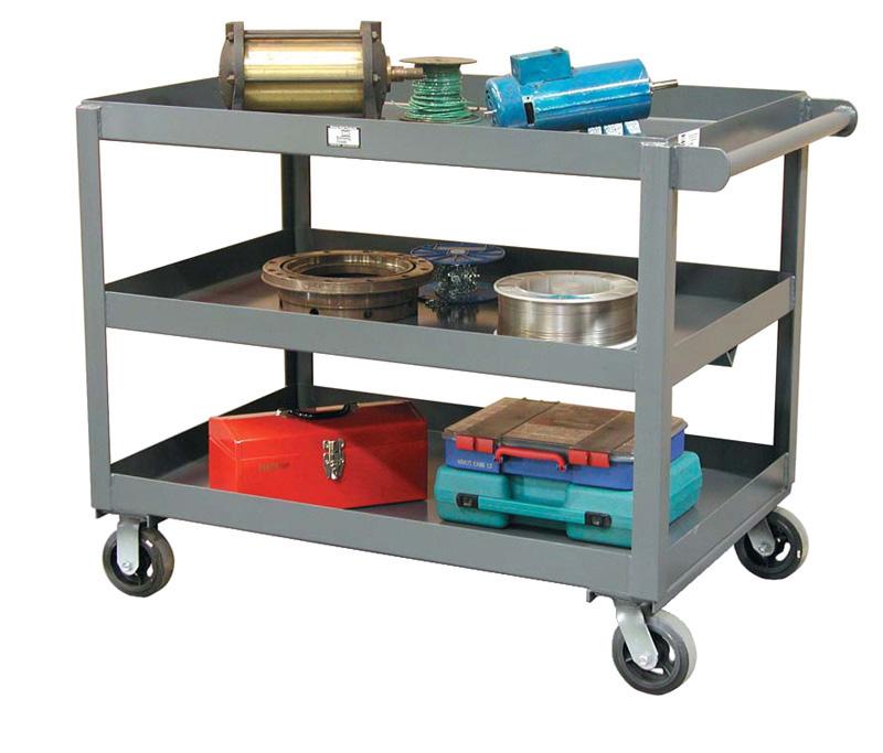 SC2436-3 | 3 shelf Service Cart, 2000 lb capacity, 36 x 24 x 32 in. image 1