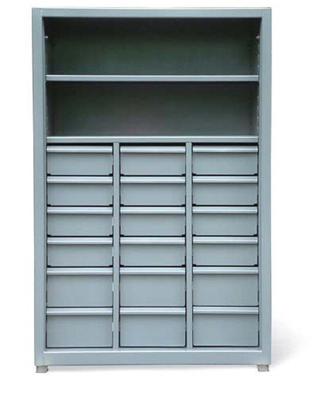 SU-15403 | 18 drawer Shelving Unit, 400 lb capacity, 48 x 24 x 72 in. image 1