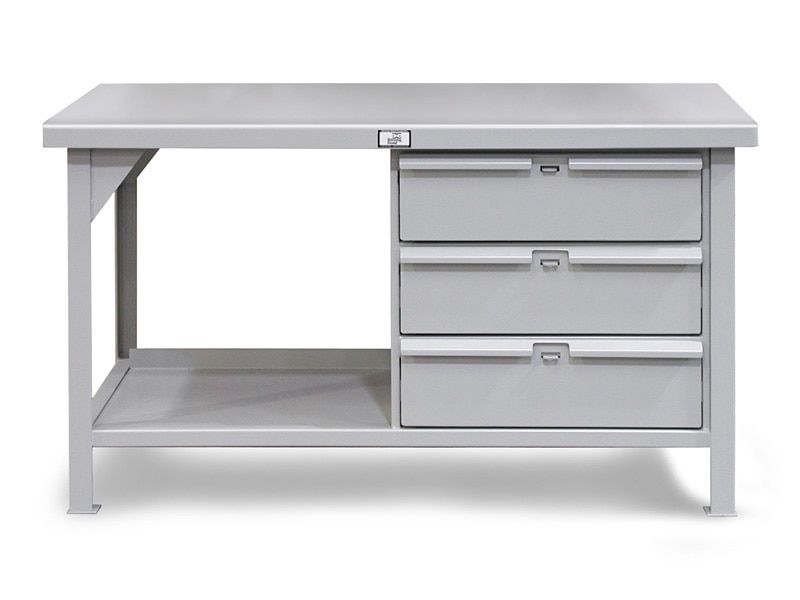 T6036-3DB-MT | Shop Table with 3 Drawers, 8250 lb. capacity image 1