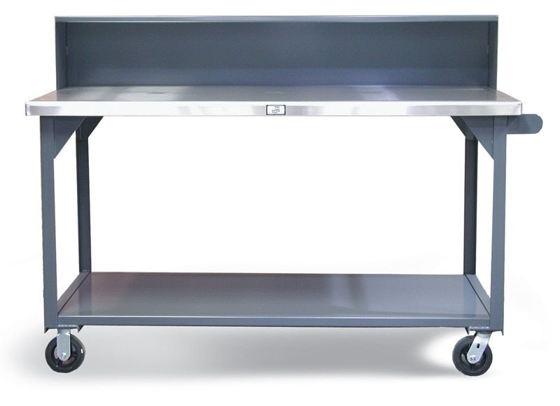 T7236-RS-CA-SSTOP | Shop Table with stainless steel top and casters, 72 x 36 x 42 in. image 1