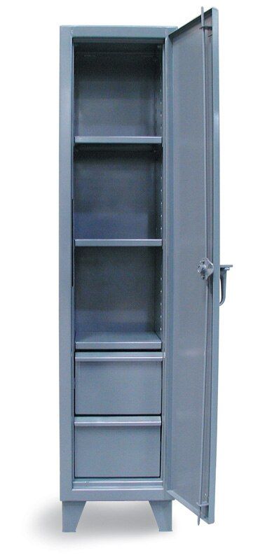 1.65.6-183-2DB | Industrial locker w/ 2 drawers, 18'' x 18'' x 72'', 2750 lb cap image 1