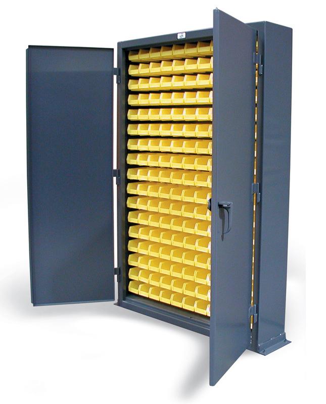 46-BSC-100 | Slim line bin storage cabinet, 48'' x 10'' x 72'', 1870 lb cap image 1