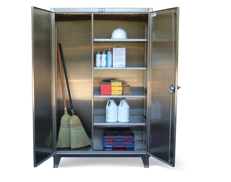 36-BC-244-SS | 4 drawer Stainless Steel Janitorial Cabinet, 36 x 24 x 72 in. image 1