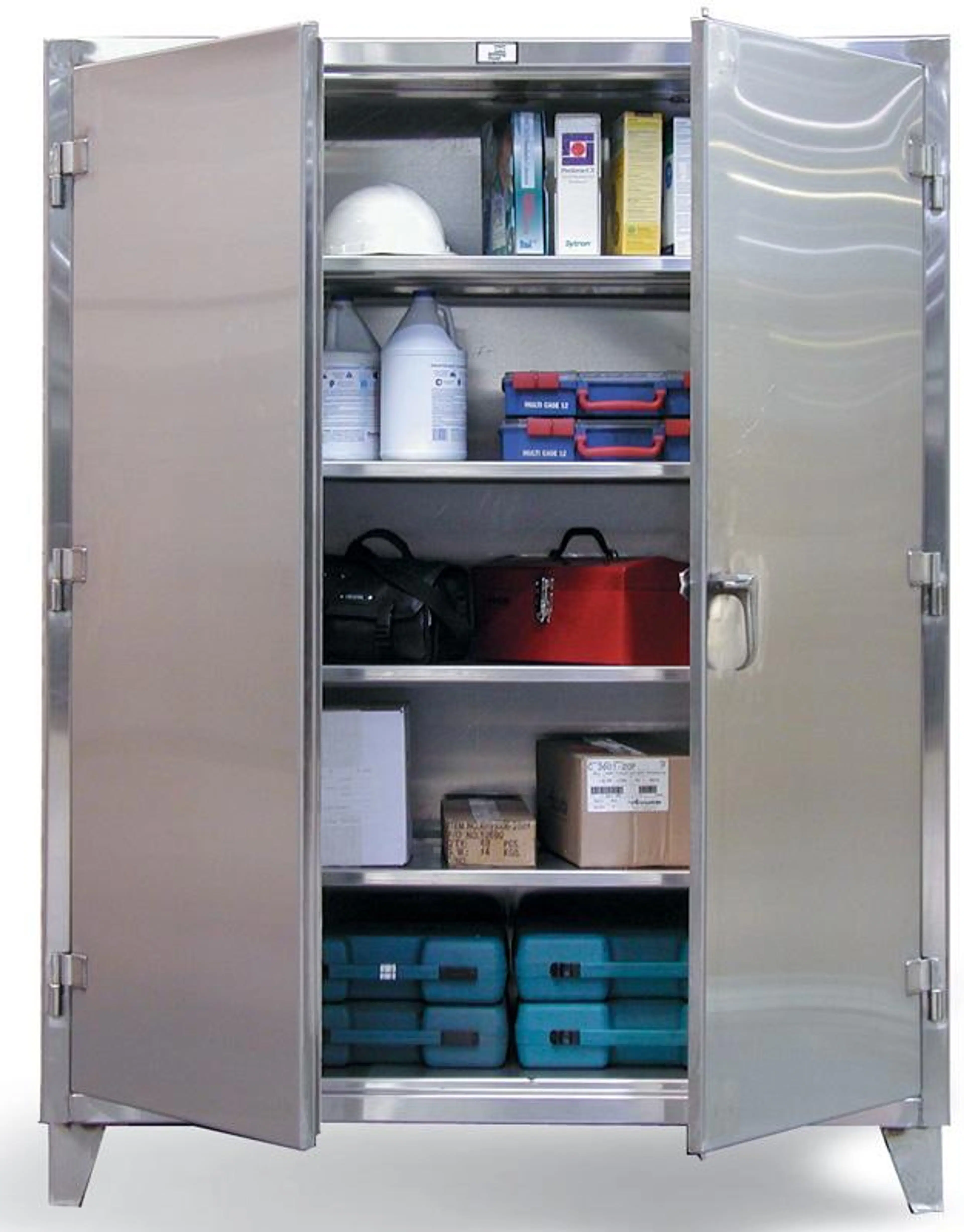 35-243SS | 3 shelf Stainless Steel  Cabinet, 1900 lb capacity, 36 x 24 x 60 in.