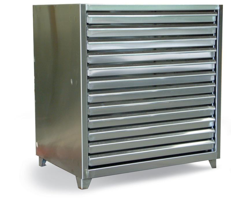 4.24.2-360-12DB-SS | 12 drawer Stainless Steel Print Storage Cabinet, 160 lb capacity, 50 x 36 x 50 in. image 1