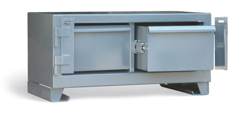 DC-15414 | Two Drawer Shelving Unit with Lock bar, 400 lb. capacity image 1