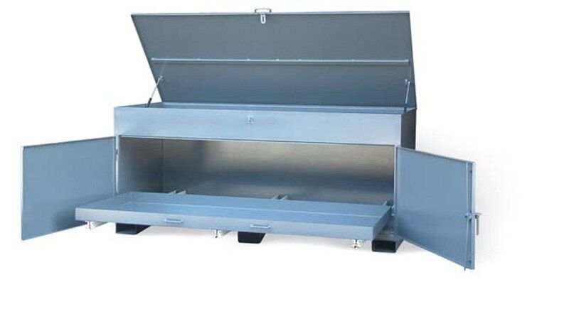 JB-15327 | Utility Job Box with slide-out bottom tray, 400 lb capacity, 103 x 48 x 42 in. image 1