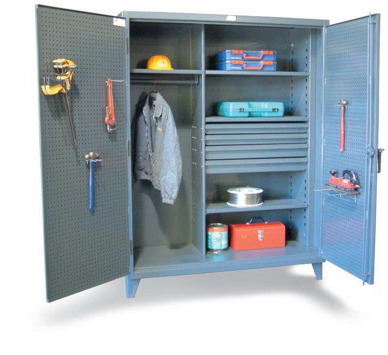 36-W-244-4DB | Industrial uniform cabinet, 36'' x 24'' x 78'', 5800 lb cap image 1