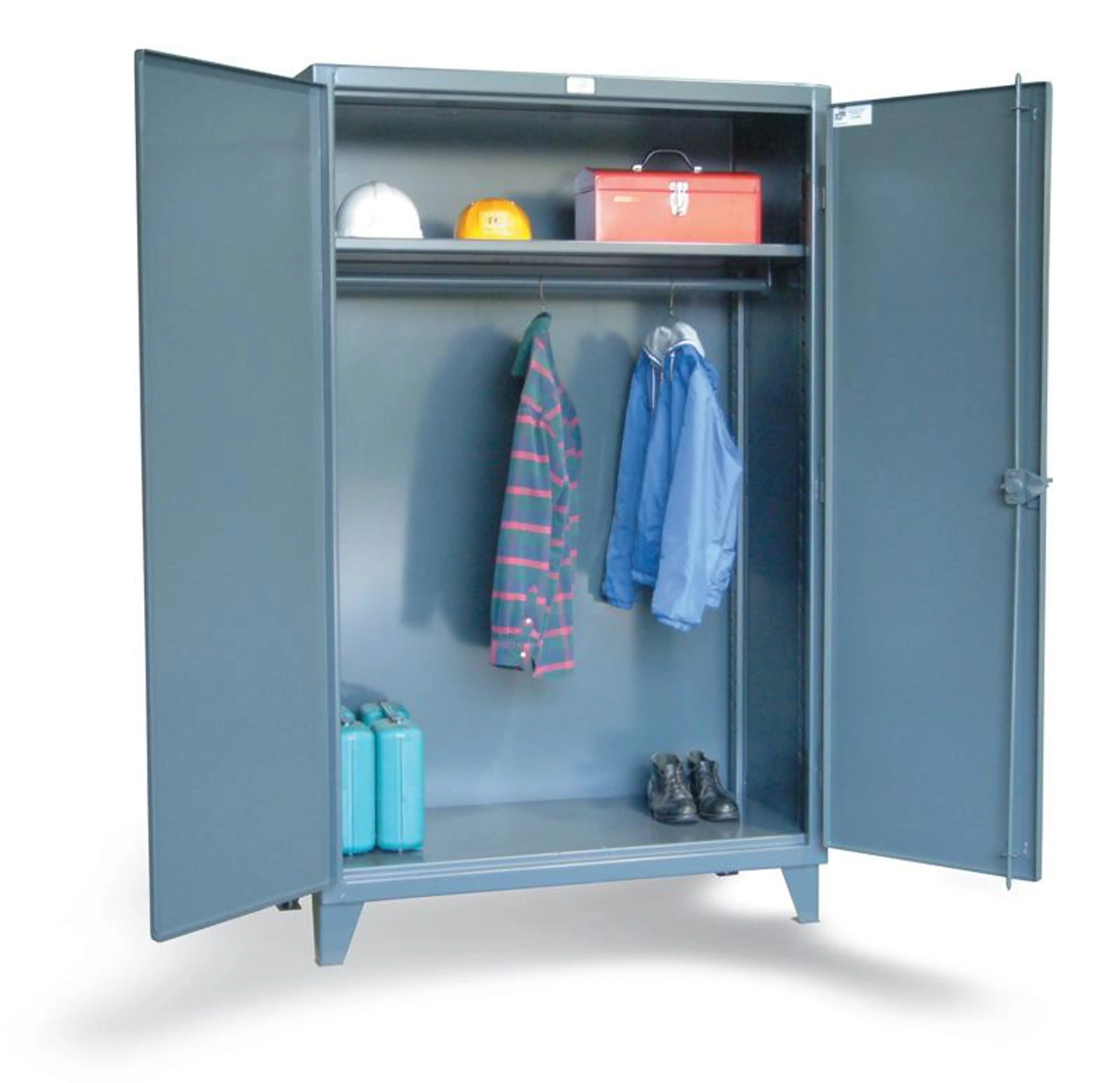 36-WR-241 | Industrial uniform cabinet w/ full-width hangar, 36'' x 24'' x 78'', 1900 lb cap