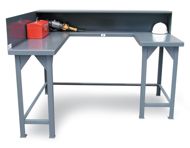 T729-36-56-RS-SG | All-Around Shop Table with side guards, lb capacity, 72 x 9 x 38 in. image 1