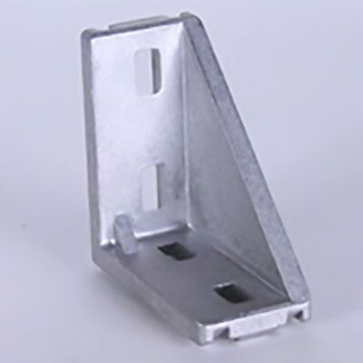 671214 | Alu Connection Angle 40, 76 x 76 x 38, Die-Cast Aluminium, Profile 40 and up, Slot 10 image 1