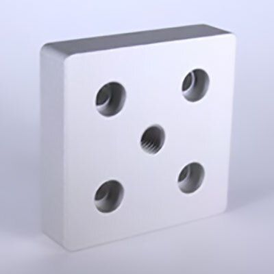 655124 | 2 x 2 in. Base Plate-1/2-13 Tap Center image 1