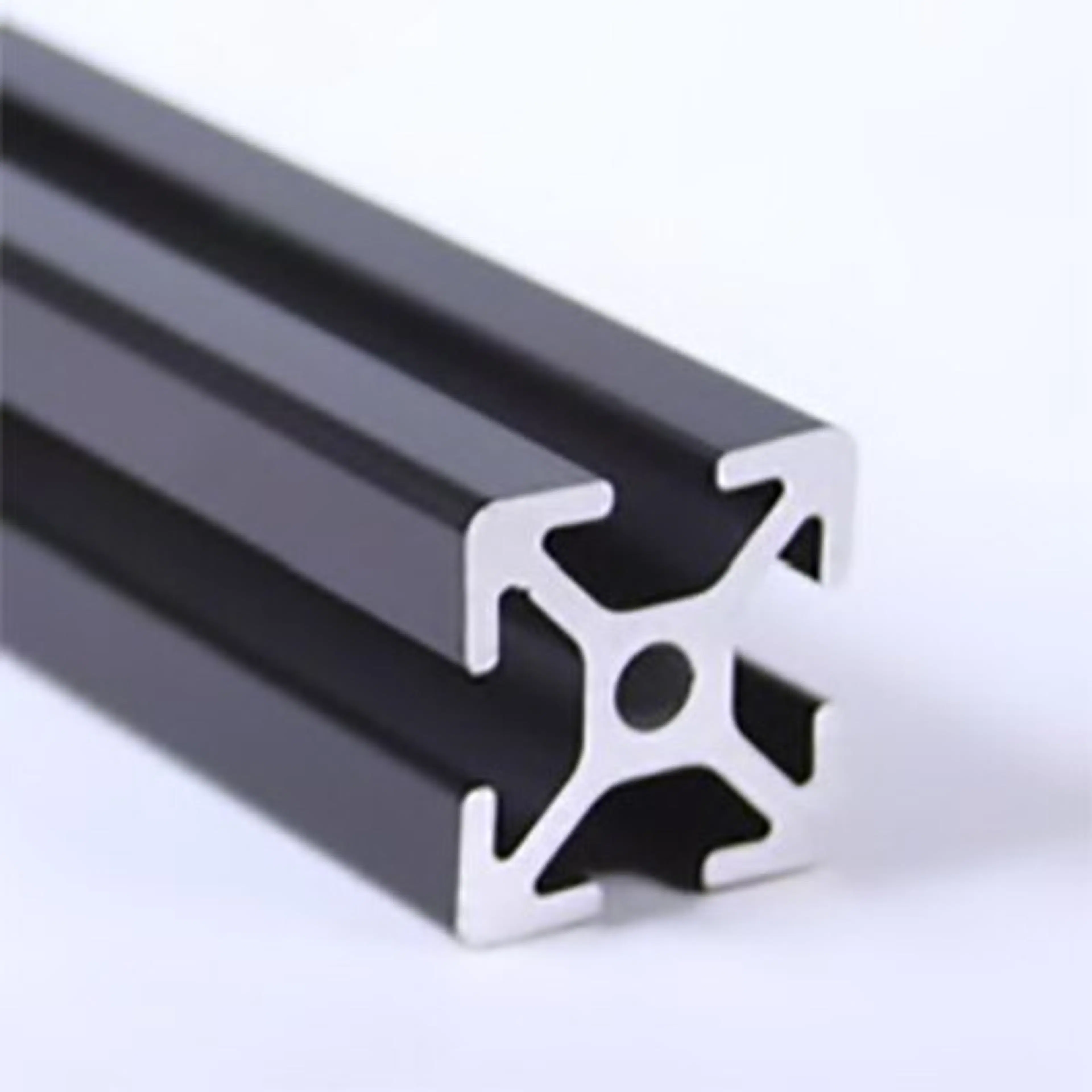 650100 | 1 in. x 1 in. Black T-Slotted Aluminum