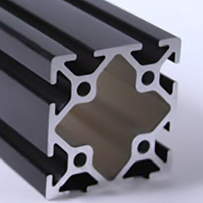 650103 | 2 in. x 2 in. Black T-Slotted Aluminum image 1