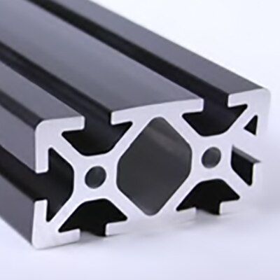 650108 | 1.5 in. x 3 in. Black T-Slotted Aluminum image 1