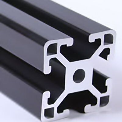 650133 | 40mm x 40mm Lite T-Slotted Extrusion- Black image 1