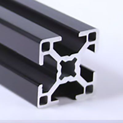 670107 | 30mm x 30mm B T-Slotted Extrusion 6M - Black Anodized image 1