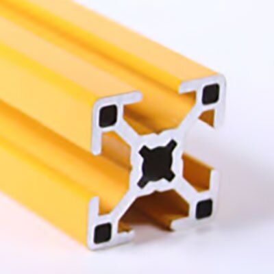 670207 | 30mm x 30mm B T-Slotted Extrusion 3.67M, 144 in. - Yellow Painted image 1