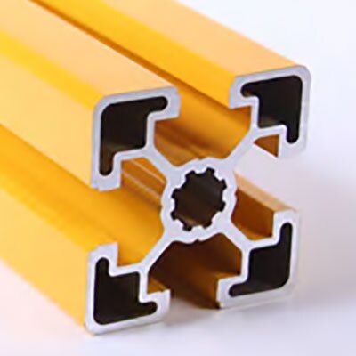 670230 | 45mm x 45mm B T-Slotted Extrusion 3.67M, 144 in. - Yellow Painted image 1